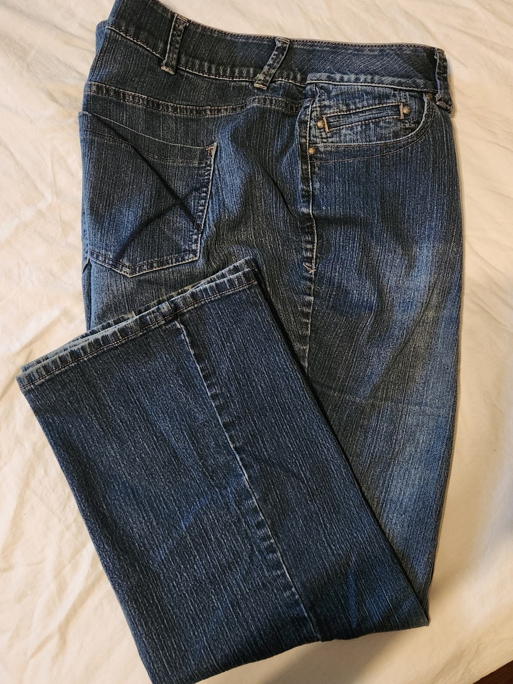 Lane Bryant Dark Blue Straight-Leg Jeans 22 Petite